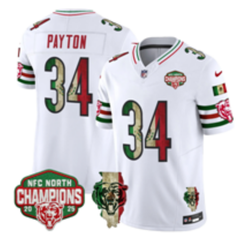 Chicago Bears #34 Payton white Nike Limited NFL Jersey 0909001->chicago bears->NFL Jersey